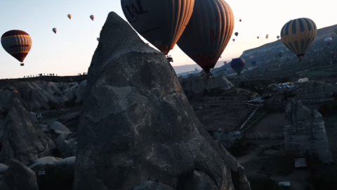 Kapadocja - dziesiątki balonów